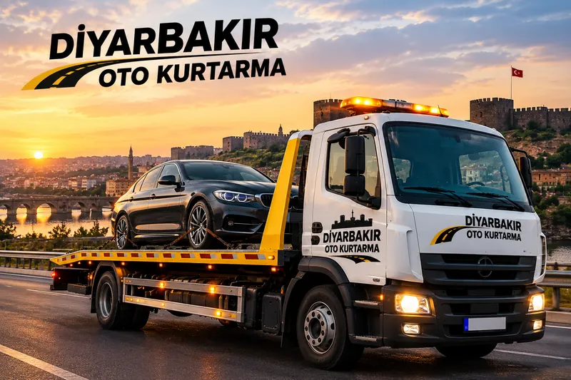 Diyarbakır surları önünde kayar kasa oto kurtarıcı